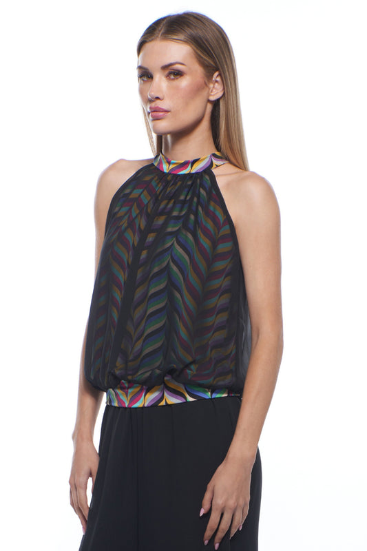 Alba High Neck Halter Style Amigo Top
