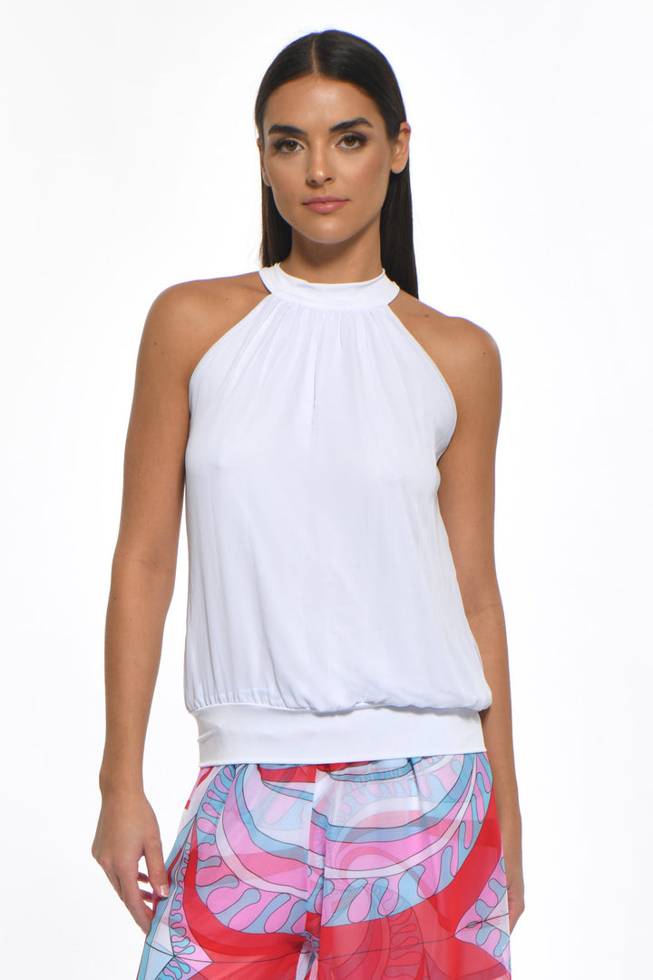 Alba High Neck Halter Style Top