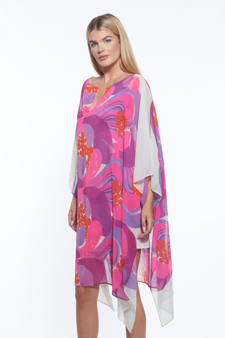 Siena Sheer Overlay Tunic Dress