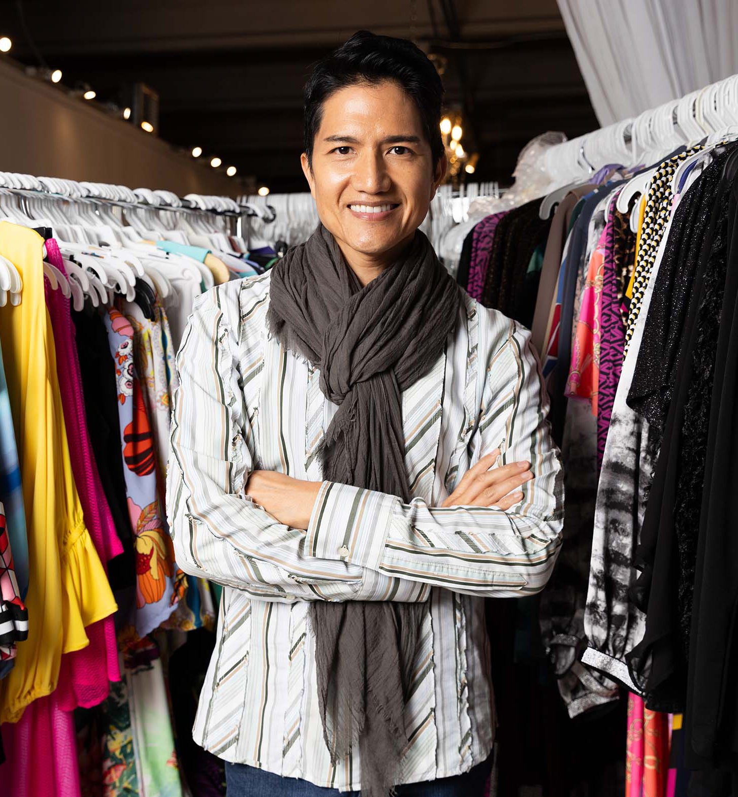 Julian Chang in the Miami atelier