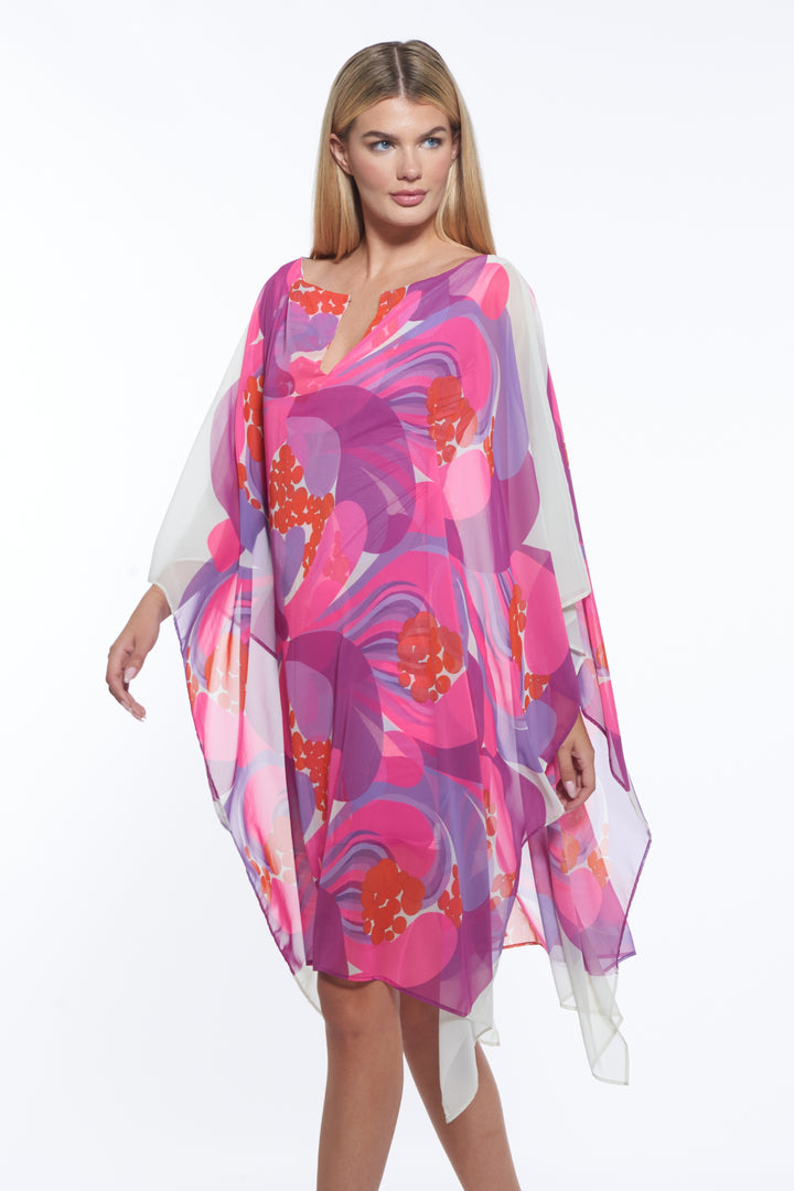 Siena Sheer Overlay Tunic Dress