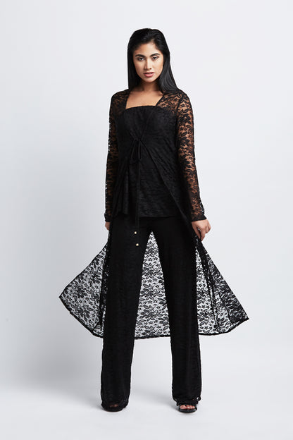 Carmen Duster Black Lace