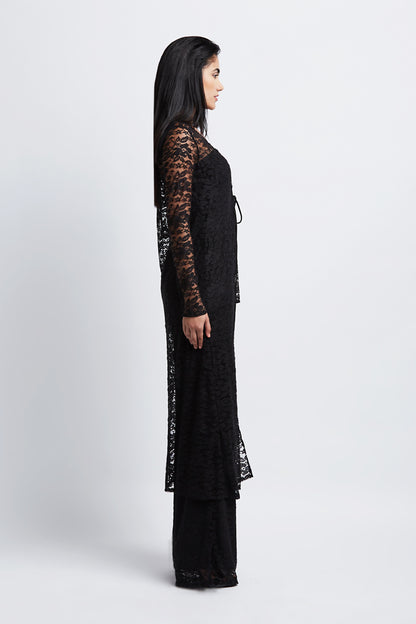 Carmen Duster Black Lace