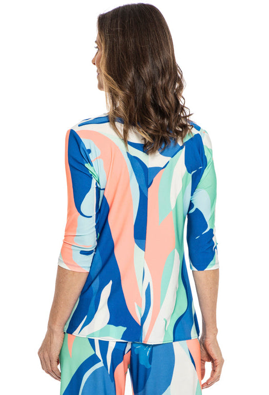 Gigi Twist Front Signature Print Top