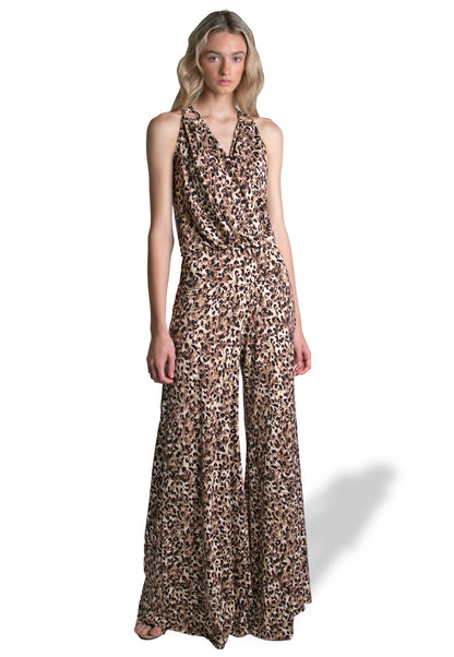 Gisella Jumpsuit - Tiger Print