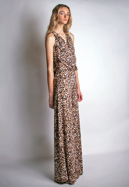 Gisella Jumpsuit - Tiger Print