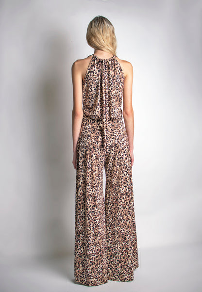 Gisella Jumpsuit - Tiger Print